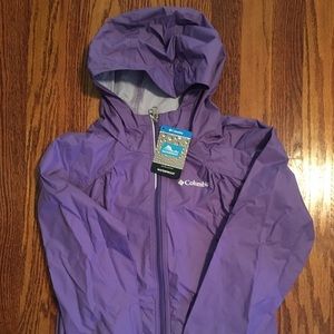 Columbia lightweight girls rain jacket